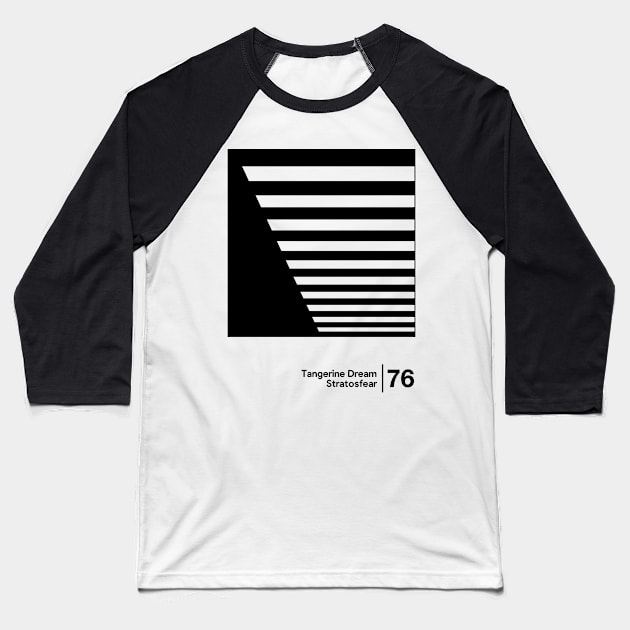 Stratosfear / Minimalist Graphic Artwork Design Baseball T-Shirt by saudade